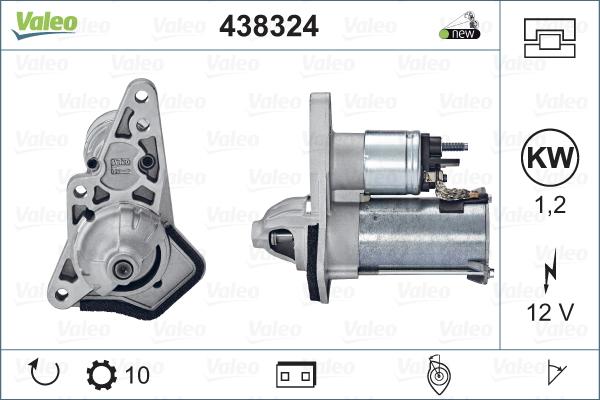 Valeo 438324 - Motorino d'avviamento www.autoricambit.com