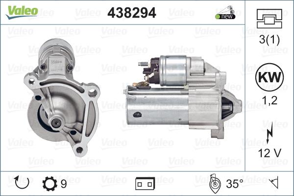 Valeo 438294 - Motorino d'avviamento www.autoricambit.com