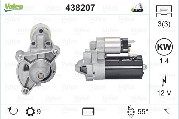 Valeo 438207 - Motorino d'avviamento www.autoricambit.com