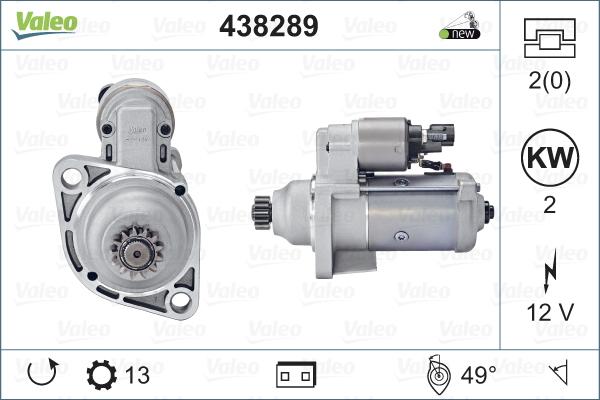 Valeo 438289 - Motorino d'avviamento www.autoricambit.com