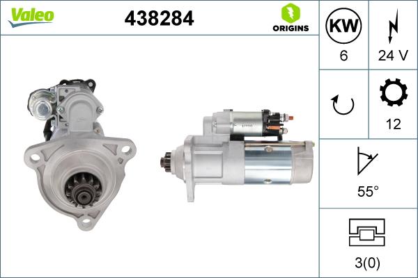 Valeo 438284 - Motorino d'avviamento www.autoricambit.com