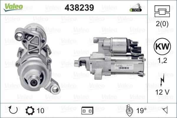 Valeo 438239 - Motorino d'avviamento www.autoricambit.com