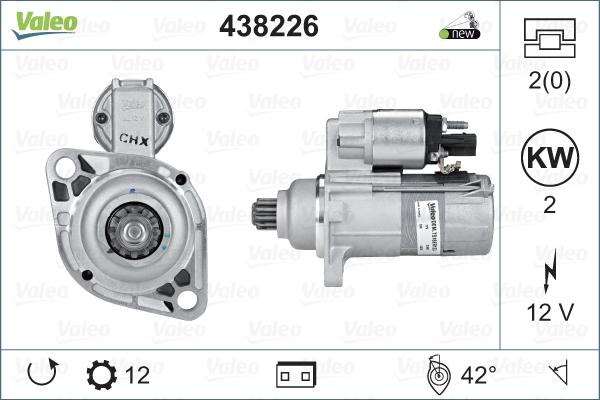 Valeo 438226 - Motorino d'avviamento www.autoricambit.com