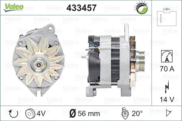 Valeo 433457 - Alternatore www.autoricambit.com