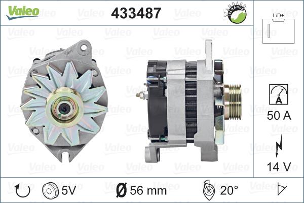 Valeo 433487 - Alternatore www.autoricambit.com