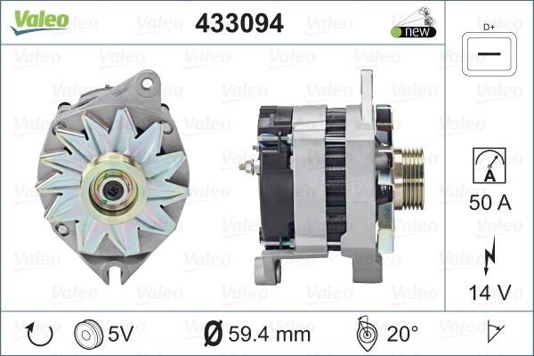 Valeo 433094 - Alternatore www.autoricambit.com