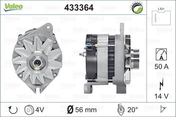 Valeo 433364 - Alternatore www.autoricambit.com