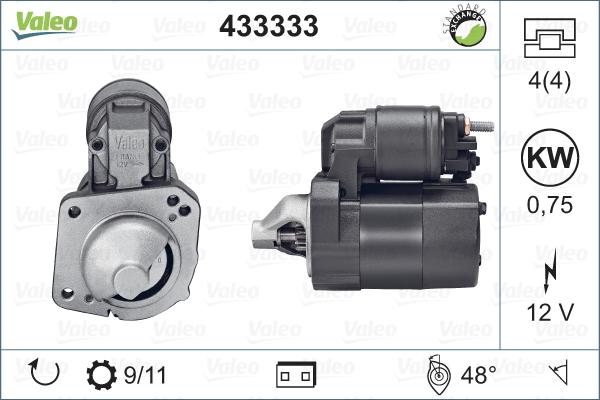 Valeo 433333 - Motorino d'avviamento www.autoricambit.com