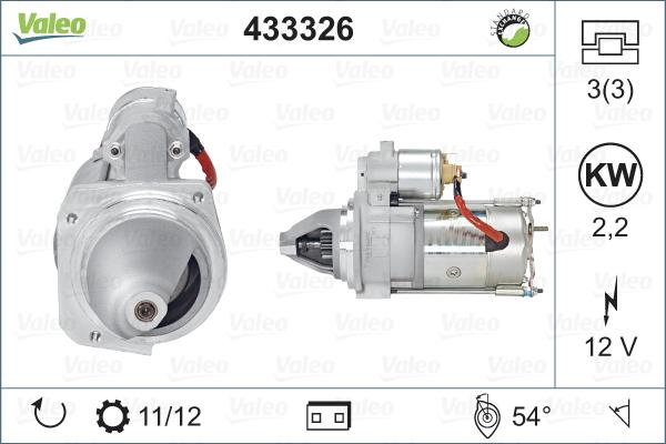 Valeo 433326 - Motorino d'avviamento www.autoricambit.com