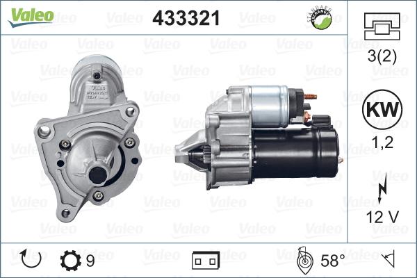 Valeo 433321 - Motorino d'avviamento www.autoricambit.com