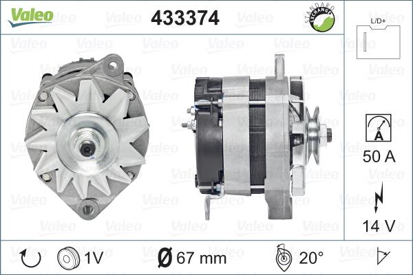 Valeo 433374 - Alternatore www.autoricambit.com