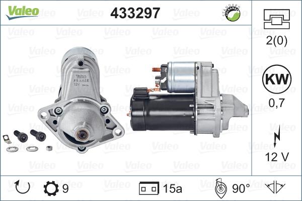 Valeo 433297 - Motorino d'avviamento www.autoricambit.com