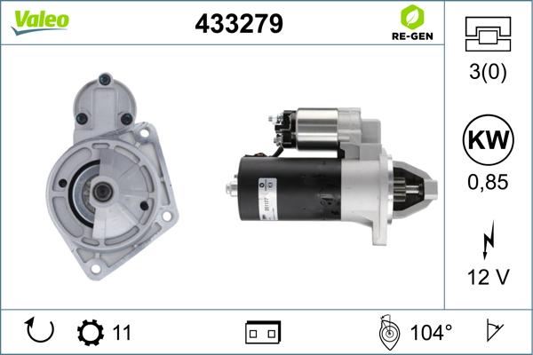 Valeo 433279 - Motorino d'avviamento www.autoricambit.com