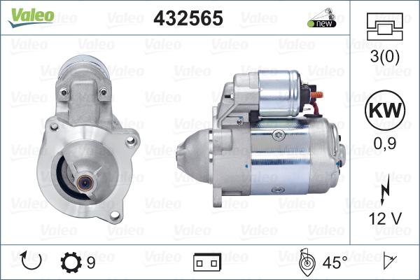 Valeo 432565 - Motorino d'avviamento www.autoricambit.com