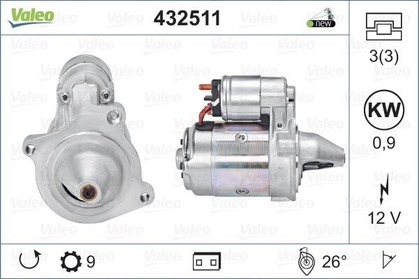 Valeo 432511 - Motorino d'avviamento www.autoricambit.com