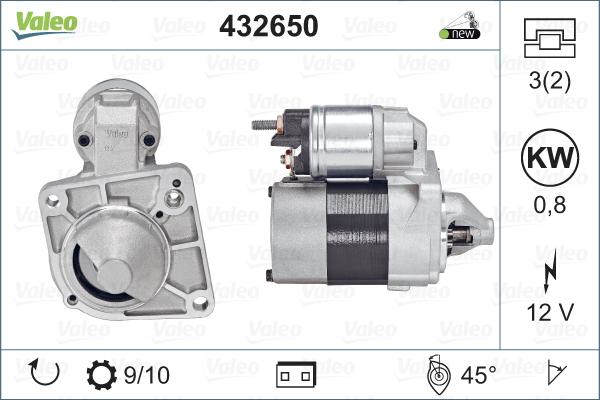 Valeo 432650 - Motorino d'avviamento www.autoricambit.com