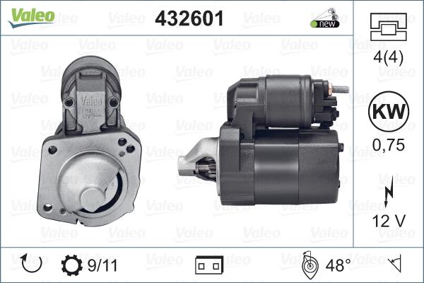 Valeo 432601 - Motorino d'avviamento www.autoricambit.com