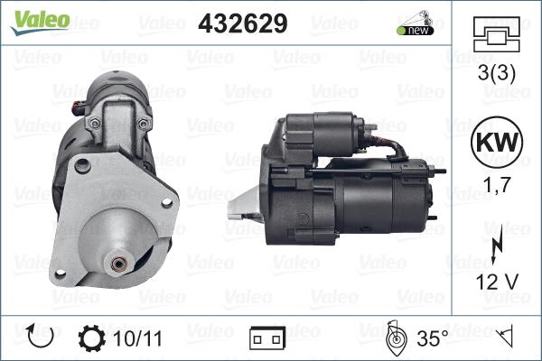 Valeo 432629 - Motorino d'avviamento www.autoricambit.com