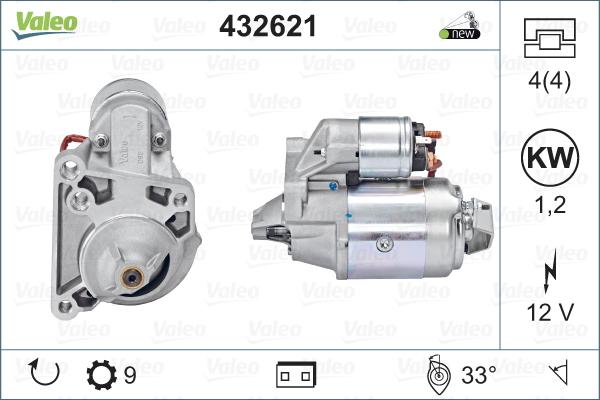 Valeo 432621 - Motorino d'avviamento www.autoricambit.com