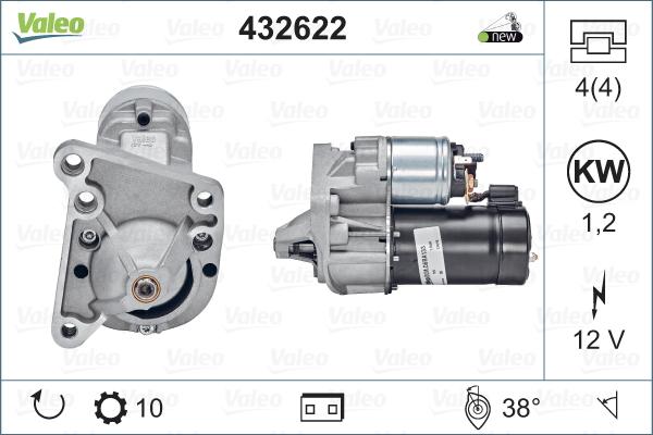 Valeo 432622 - Motorino d'avviamento www.autoricambit.com