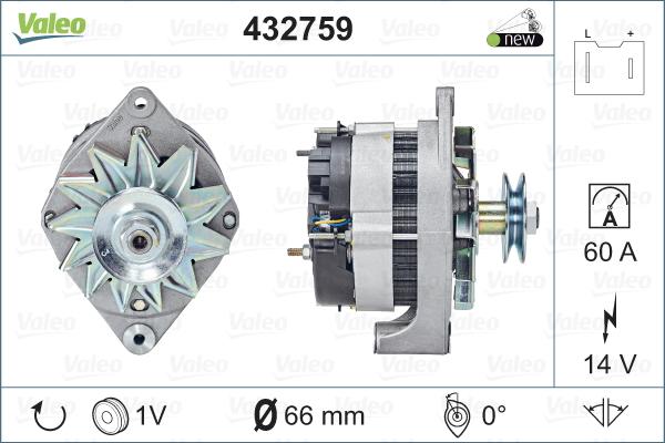 Valeo 432759 - Alternatore www.autoricambit.com