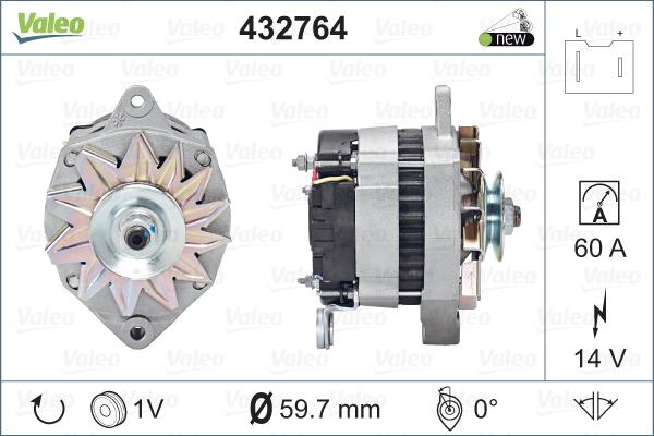 Valeo 432764 - Alternatore www.autoricambit.com