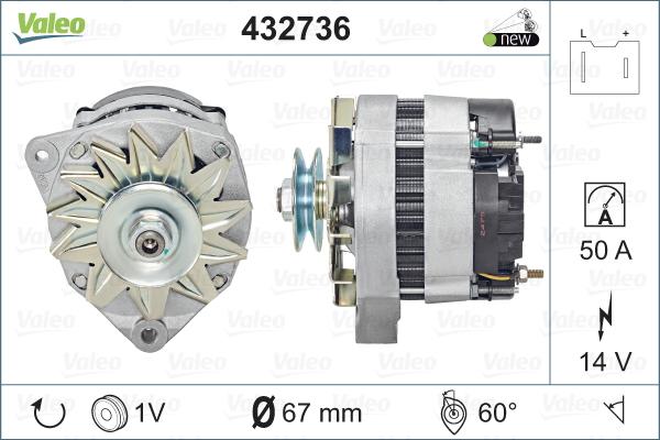 Valeo 432736 - Alternatore www.autoricambit.com