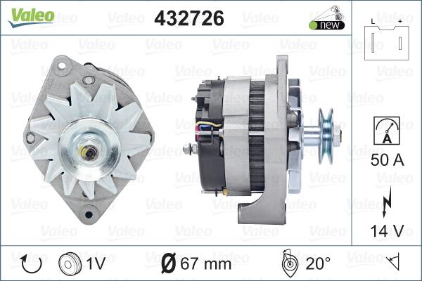 Valeo 432726 - Alternatore www.autoricambit.com