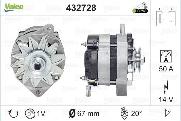 Valeo 432728 - Alternatore www.autoricambit.com