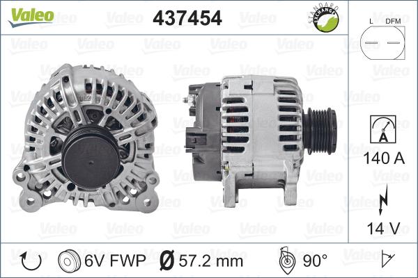 Valeo 437454 - Alternatore www.autoricambit.com