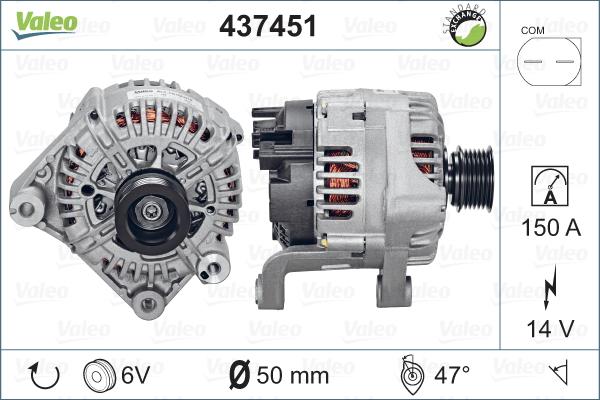 Valeo 437451 - Alternatore www.autoricambit.com