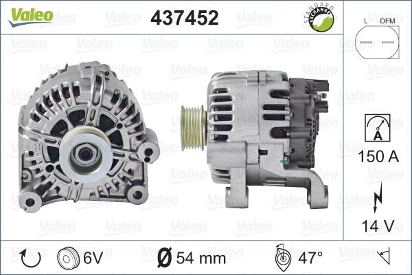 Valeo 437452 - Alternatore www.autoricambit.com