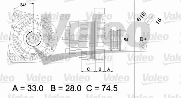 Valeo 437406 - Alternatore www.autoricambit.com