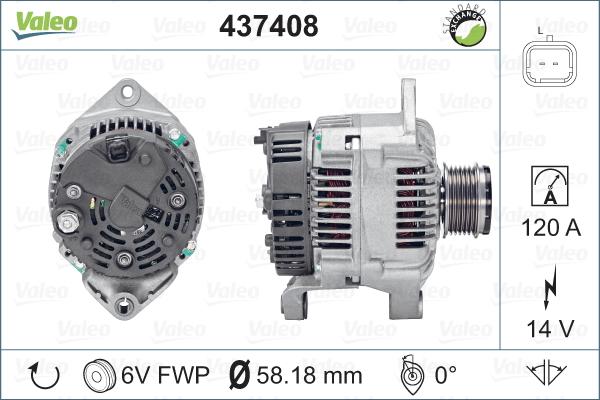 Valeo 437408 - Alternatore www.autoricambit.com