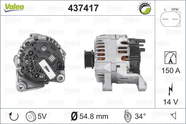 Valeo 437417 - Alternatore www.autoricambit.com