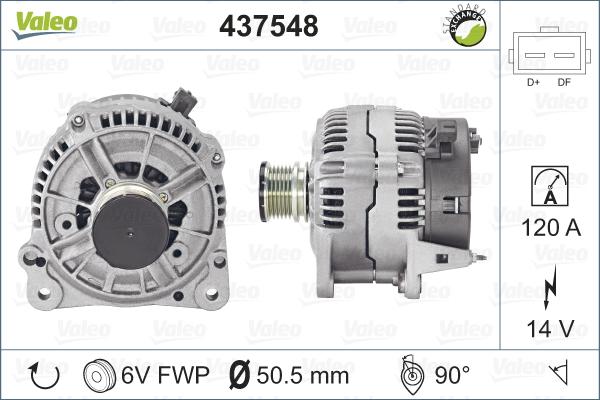 Valeo 437548 - Alternatore www.autoricambit.com