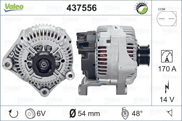 Valeo 437556 - Alternatore www.autoricambit.com