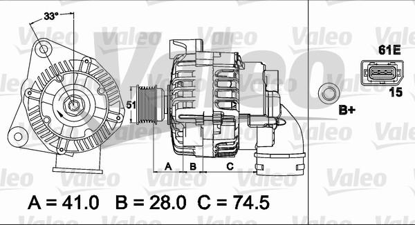 Valeo 437500 - Alternatore www.autoricambit.com