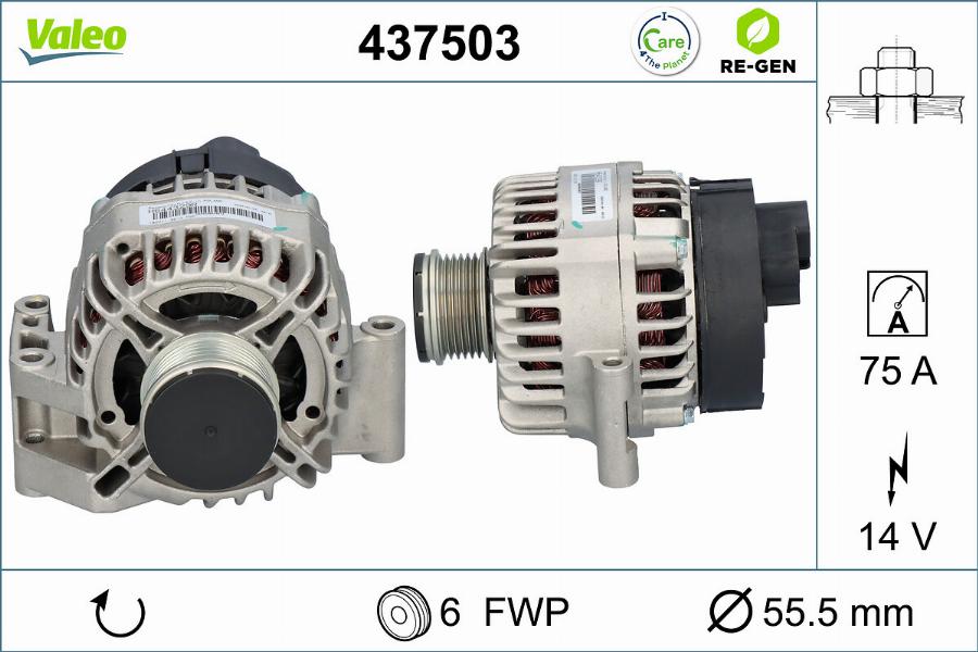 Valeo 437503 - Alternatore www.autoricambit.com