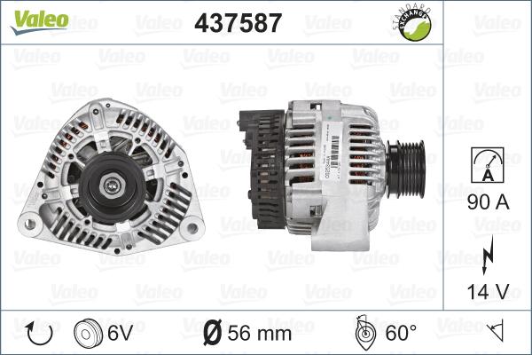 Valeo 437587 - Alternatore www.autoricambit.com