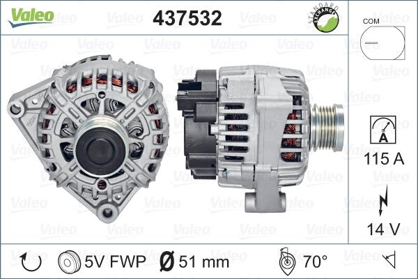 Valeo 437532 - Alternatore www.autoricambit.com