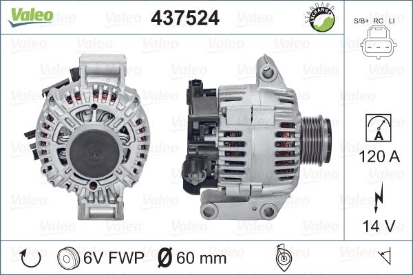 Valeo 437524 - Alternatore www.autoricambit.com