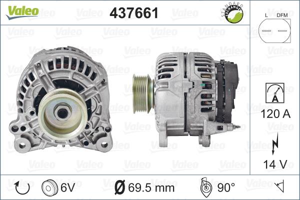 Valeo 437661 - Alternatore www.autoricambit.com