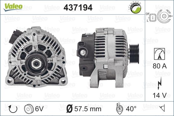 Valeo 437194 - Alternatore www.autoricambit.com