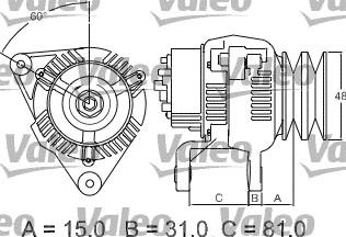 Valeo 437195 - Alternatore www.autoricambit.com