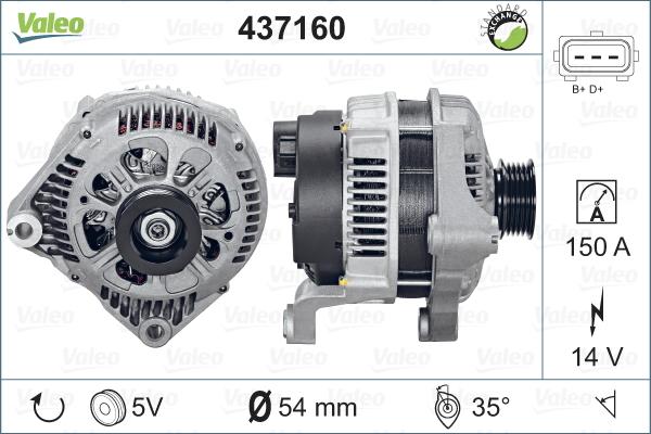 Valeo 437160 - Alternatore www.autoricambit.com