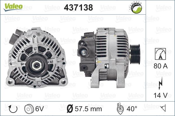 Valeo 437138 - Alternatore www.autoricambit.com