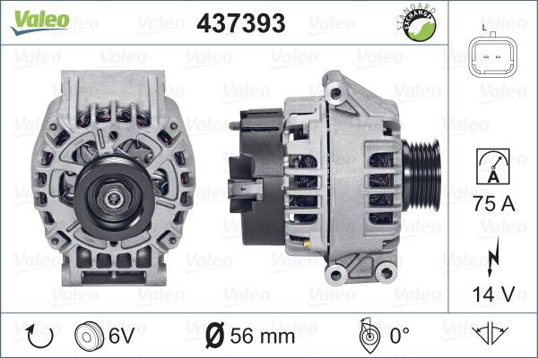 Valeo 437393 - Alternatore www.autoricambit.com