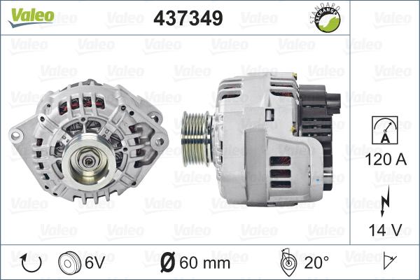 Valeo 437349 - Alternatore www.autoricambit.com