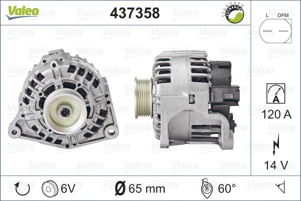 Valeo 437358 - Alternatore www.autoricambit.com